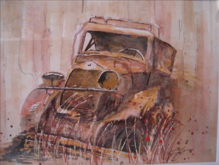Rusty - aquarel - (eigendom)
